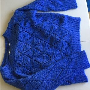 Ocean blue knitted sweater